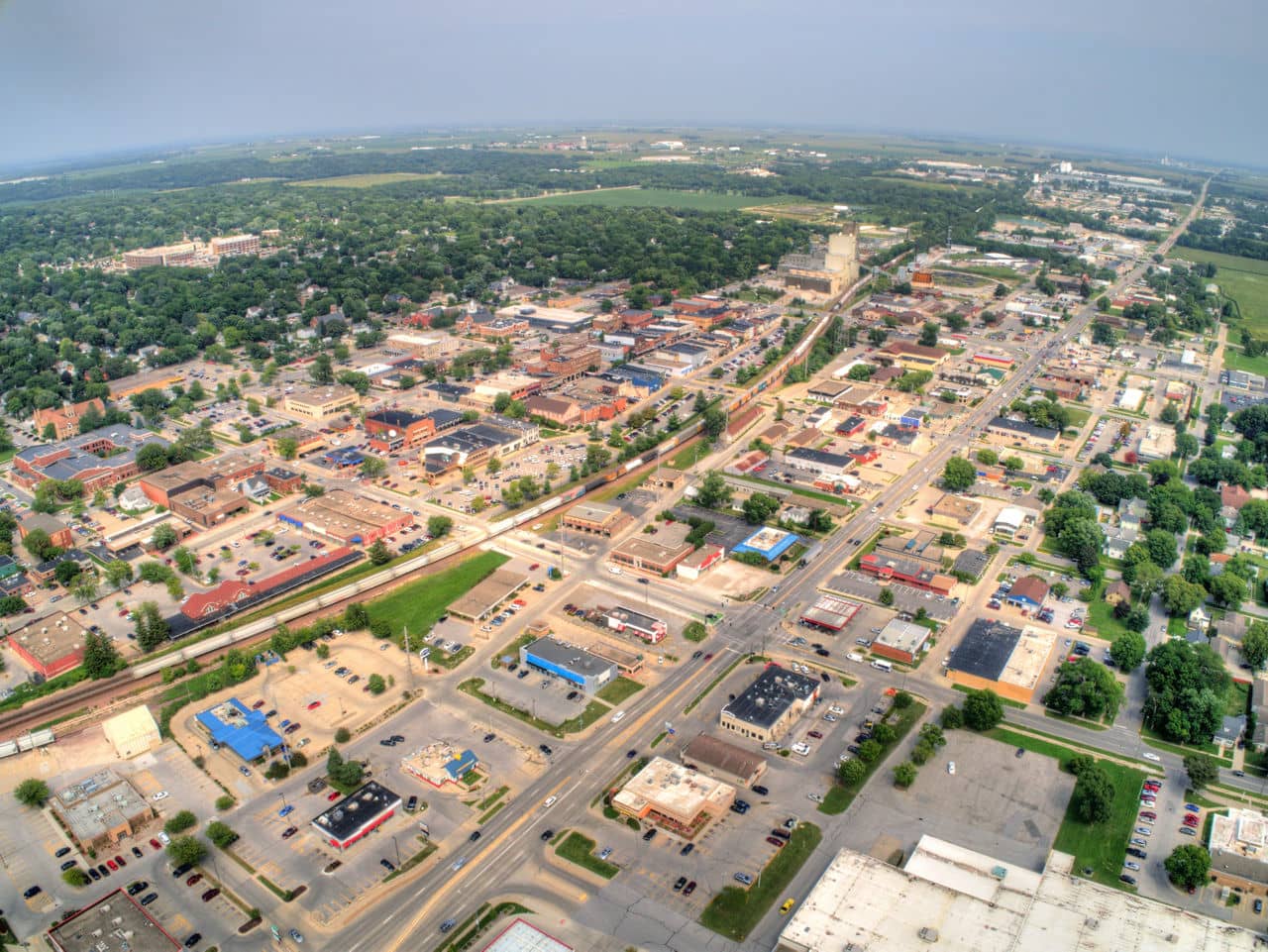 Aerial View of Ames, Iowa