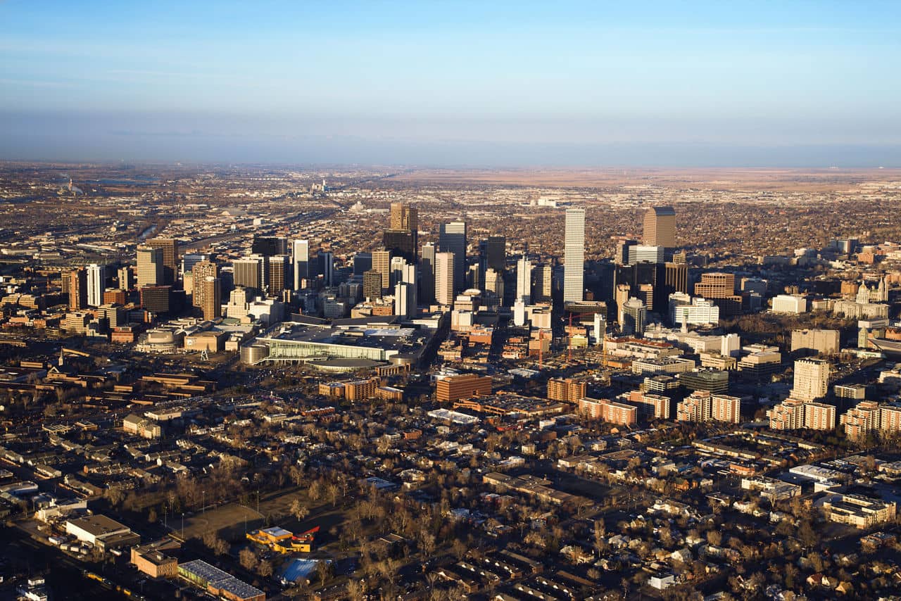 Cityscape of Denver, Colorado, USA.