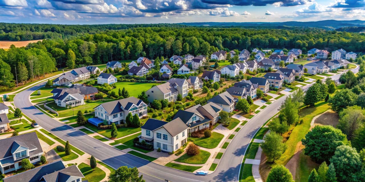 Providence Plantation neighborhood in Matthews NC showing suburban homes and landscaping - Charlotte metro apartments