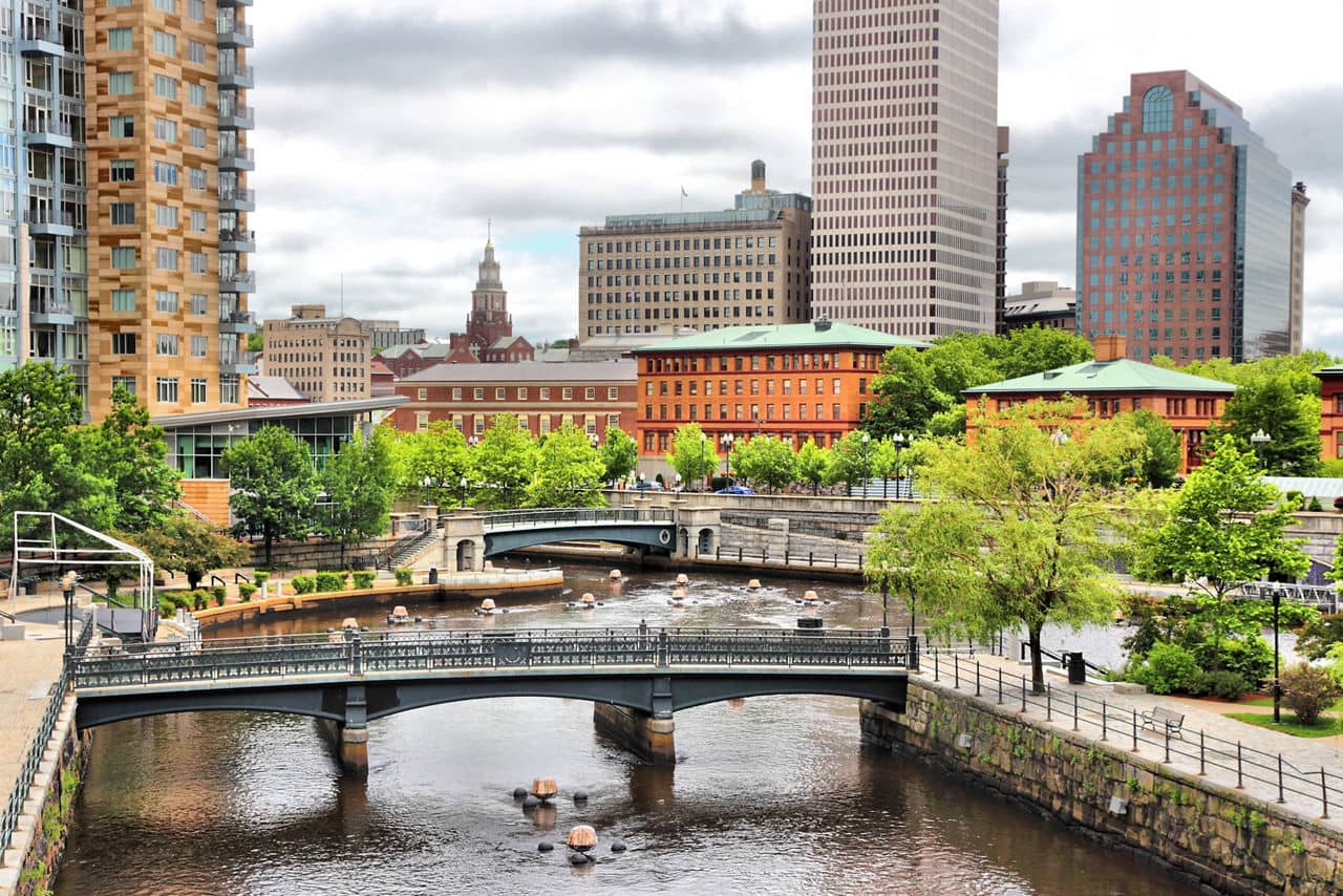 Providence, Rhode Island. City view in New England region of the United States.
