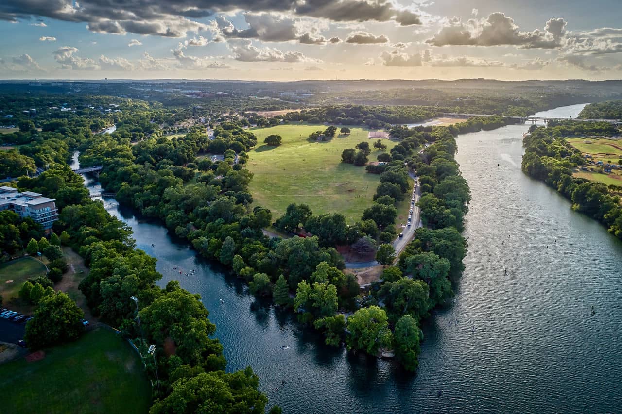 Zilker Park In Austin, Texas