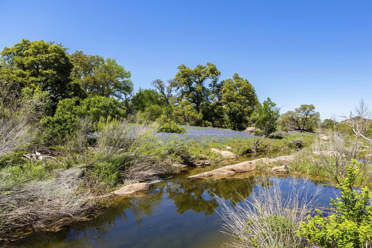 Rocky creek in the Texas Hill Country.